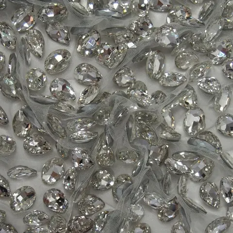 Crystal embellishment close-up